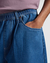 Load image into Gallery viewer, Converse "5 Pocket Baggy Short" Light Stone Wash Denim