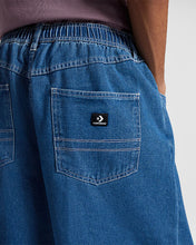 Load image into Gallery viewer, Converse "5 Pocket Baggy Short" Light Stone Wash Denim