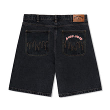 Load image into Gallery viewer, Cash Only &quot;Logo&quot; Washed Black Denim Shorts
