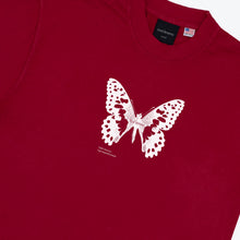 Load image into Gallery viewer, Bye Jeremy &quot;Butterfly&quot; Red Tee

