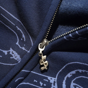 Butter Goods "Chain" Navy Zip Up Jacket