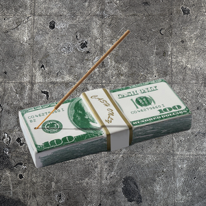 Cash Only "Money Stack" Incense Holder