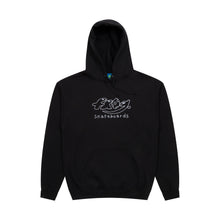Load image into Gallery viewer, Frog &quot;Dino Logo&quot; Black Hoodie
