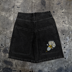 Gloe "Nuke" Washed Black Jorts