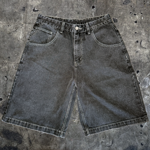 Rapid "Grave" Faded Black Denim Jorts