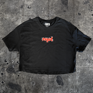 Rapid "Nails" Black Crop Tee
