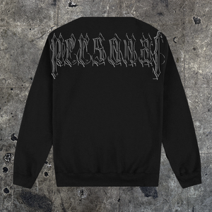 Personal Joint "Blackletter" Black Crewneck