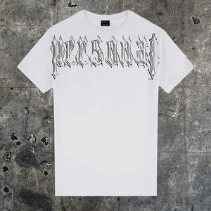 Personal Joint "Blackletter" White Tee