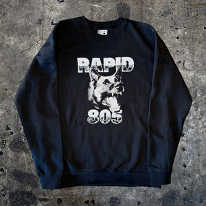 Rapid "Dawg" Black Crewneck