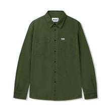 Load image into Gallery viewer, Butter Goods &quot;Ripstop&quot; Work Army Green Button Up Shirt
