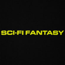 Load image into Gallery viewer, Sci-Fi Fantasy &quot;Textured Logo&quot; Black Tee
