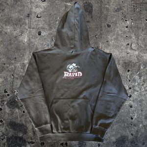 Rapid "Useless" Washed Black Hoodie