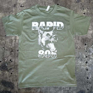 Rapid "Dawg" Army Green Tee