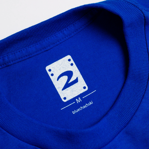 2 Riser Pads "Band" Blue Tee