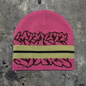 Late Nite Stars "Stripe" Red Beanie