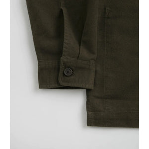 Polar "Theodore Overshirt" Twill Dark Olive Shirt