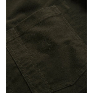 Polar "Theodore Overshirt" Twill Dark Olive Shirt