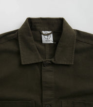 Load image into Gallery viewer, Polar &quot;Theodore Overshirt&quot; Twill Dark Olive Shirt
