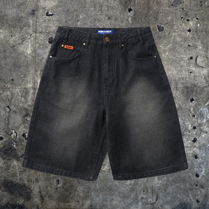 Butter Goods "Slub Black" Baggy Denim Shorts