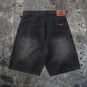 Butter Goods "Slub Black" Baggy Denim Shorts