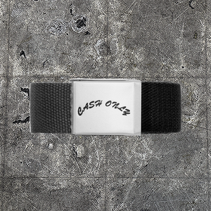 Cash Only "Logo" Web Black Belt